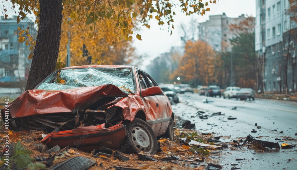 Totaled Vehicle in a Colorado Car Accident